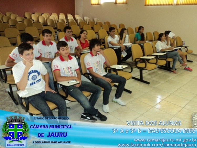 Visita dos Alunos do 3º Ano A e B da Escola DJEC